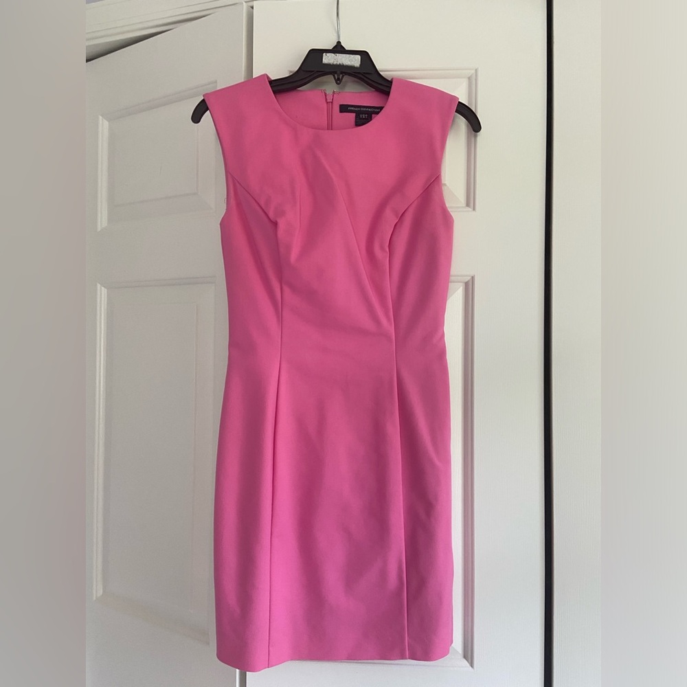 French Connection Sleeveless Pink Sheath Dress, 4